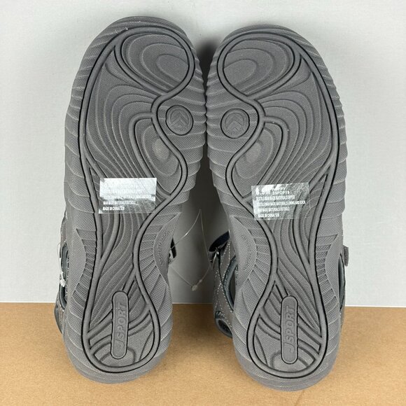 Jambu Poppy Sport Sandals Womens 8.5 Gray Hook and Loop Comfort Casual - Picture 7 of 11